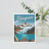 Patagonia Vintag Postkarte (Stehend Vorderseite)