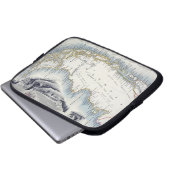 Patagonia, von einer Reihe Weltkarten Laptopschutzhülle (Vorne Knopf)