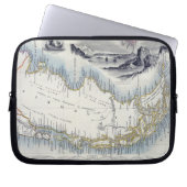 Patagonia, von einer Reihe Weltkarten Laptopschutzhülle (Vorderseite)