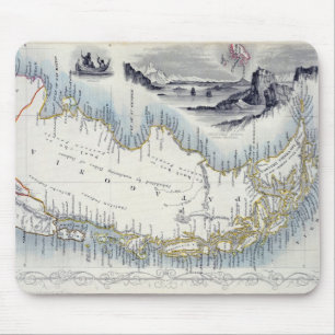 Patagonia, von einer Reihe Weltkarten Mousepad