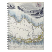 Patagonia, von einer Reihe Weltkarten Notizblock (Vorderseite)