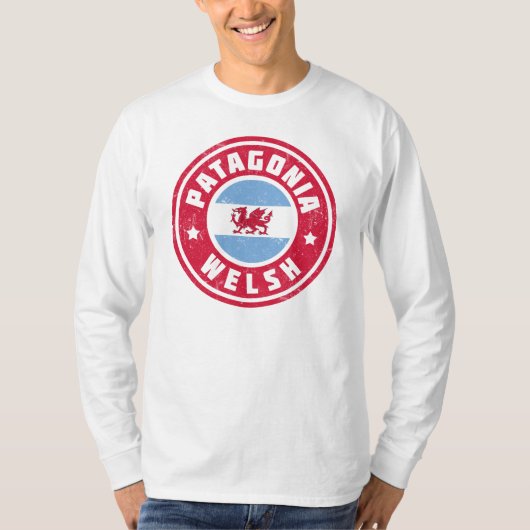 Patagonia-Waliser-Flagge T-Shirt (Vorderseite)