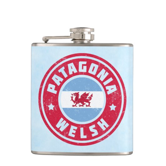 Patagonia Welsh Flag Hipflask Flachmann (Vorderseite)