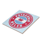 Patagonia Welsh Flag Keramik Tile Fliese (Seite)
