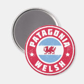 Patagonia Welsh Flag Magnet (Vorderseite/Rückseite)