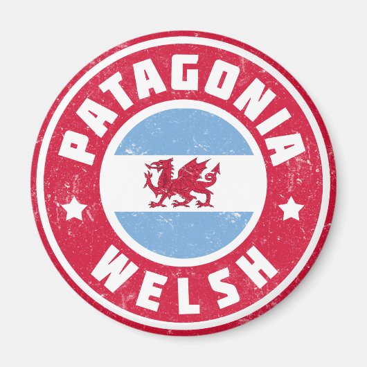 Patagonia Welsh Flag Magnet (Vorne)