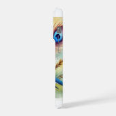 Patagonian Thrush 310824AREF137 - Watercolor iPhone Hülle (Linke Seite)