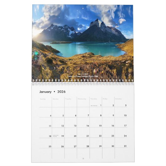 Patagonien 2021 kalender (Jan 2026)
