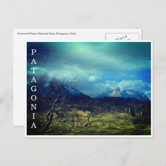 Patagonien-Dämmerlandschaften Postkarte (Vorne/Hinten)