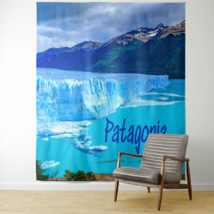 Patagonien Südamerika Gletscher und Berge Wandteppich