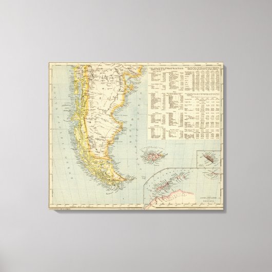 Patagonien und Argentinien Leinwanddruck (Vorderseite)