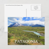 Patagonischer Pampa Postkarte (Vorne/Hinten)