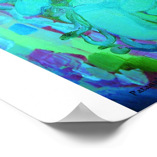 Patanjali Bleu Poster (Ecke)