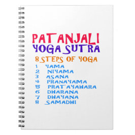 PATANJALI Yoga Sutra Zusammenstellungs-Liste Notizblock