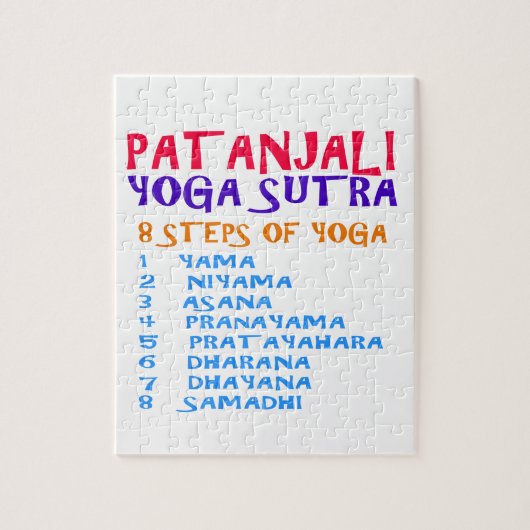 PATANJALI Yoga Sutra Zusammenstellungs-Liste Puzzle (Vertikal)