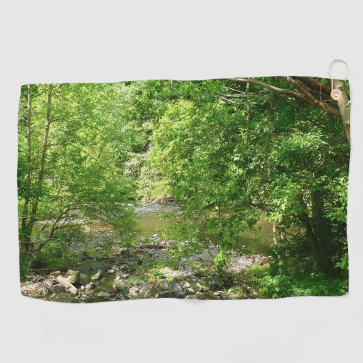 Patapsco River View Maryland Nature Fotografy Golfhandtuch (Horizontal)