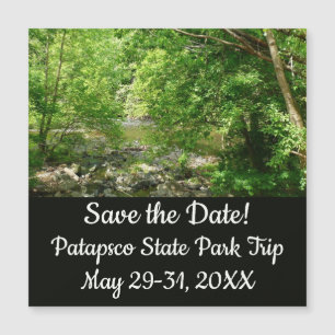 Patapsco River View Maryland Nature Fotografy Magnetkarte