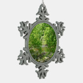 Patapsco River View Maryland Nature Fotografy Schneeflocken Zinn-Ornament (Links)