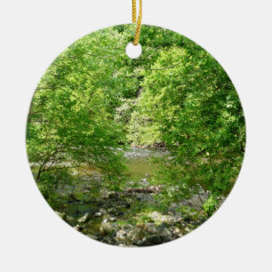 Patapsco River View Maryland Naturfotografie Keramik Ornament
