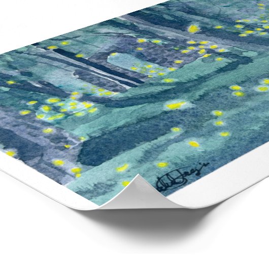 Patapsco Valley Fireflies Poster (Ecke)
