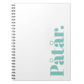 Påtår-Notebook Notizblock (Vorderseite)