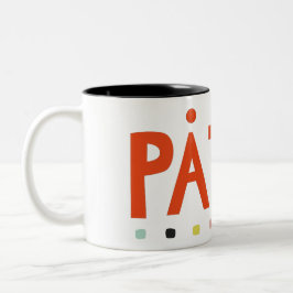 Påtår Zwei-Tonen-Kaffee-Tasse Zweifarbige Tasse