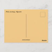 Patas Affen in Uganda Postkarte (Rückseite)