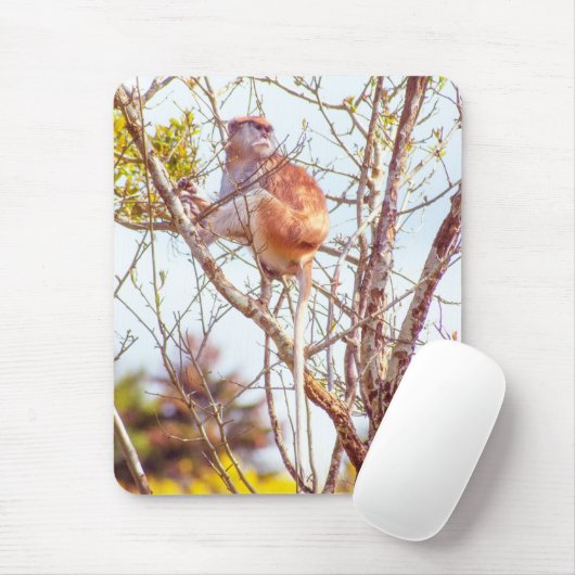 Patas ist Up a Tree Mousepad (Mit Mouse)