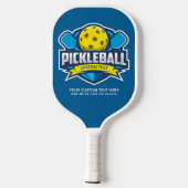 Patch 3 für Pickleball-Logos Pickleball Schläger (Rückseite)