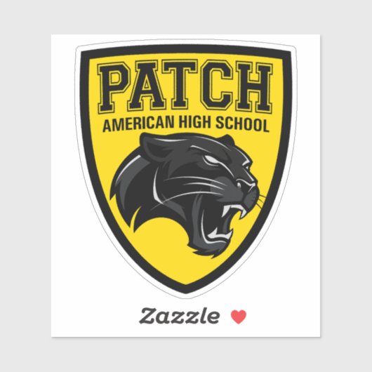PATCH American High School Aufkleber (Blatt)