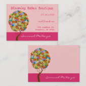 Patch-Arbeitsstruktur auf rosa Visitenkarten Visitenkarte (Vorne/Hinten)