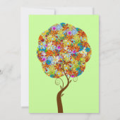 Patch Blume Liebe Tree Einladung Hochzeit (Rückseite)