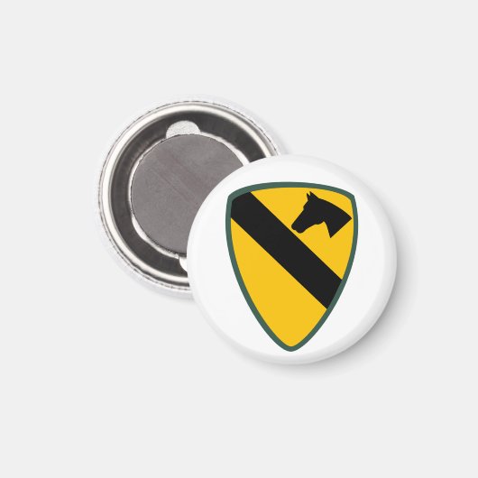 Patch für die Cavalry Division Magnet (Vorderseite/Rückseite)