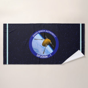 Patch für die Satellitenmission von Idaho Spudnik Badehandtuch