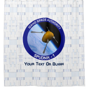 Patch für die Satellitenmission von Idaho Spudnik Duschvorhang