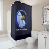 Patch für die Satellitenmission von Idaho Spudnik Duschvorhang (Beispiel)