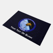 Patch für die Satellitenmission von Idaho Spudnik Fußmatte (Schrägansicht)