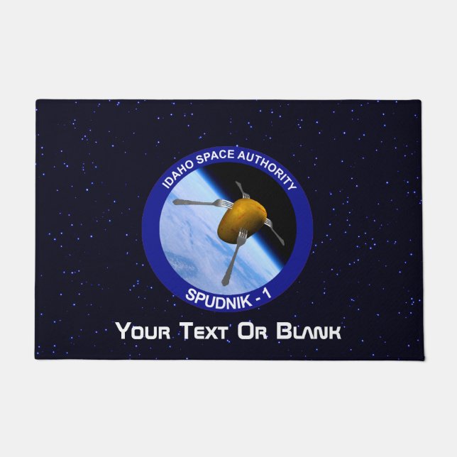 Patch für die Satellitenmission von Idaho Spudnik Fußmatte (Vorderseite)