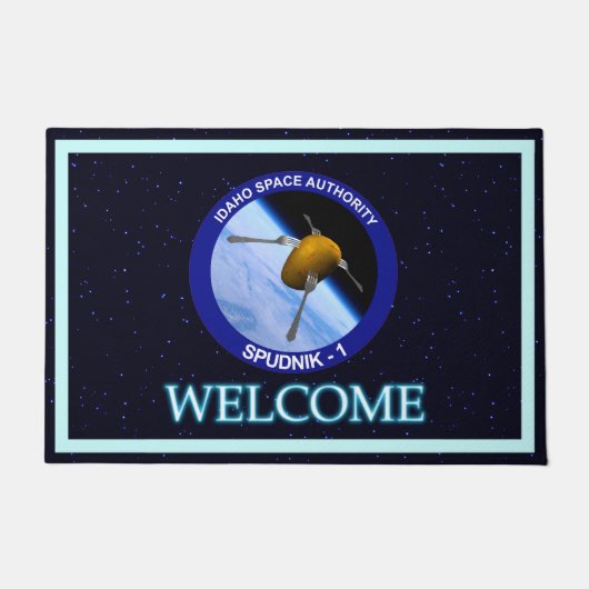 Patch für die Satellitenmission von Idaho Spudnik  Fußmatte (Vorderseite)