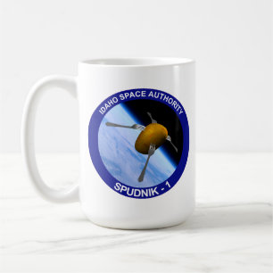 Patch für die Satellitenmission von Idaho Spudnik Kaffeetasse