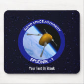 Patch für die Satellitenmission von Idaho Spudnik Mousepad (Vorne)