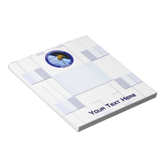 Patch für die Satellitenmission von Idaho Spudnik Notizblock (angewinkelt)