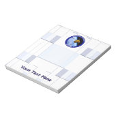 Patch für die Satellitenmission von Idaho Spudnik Notizblock (Rotiert)