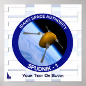 Patch für die Satellitenmission von Idaho Spudnik Poster (Vorne)