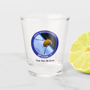 Patch für die Satellitenmission von Idaho Spudnik Schnapsglas