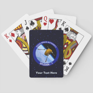 Patch für die Satellitenmission von Idaho Spudnik Spielkarten
