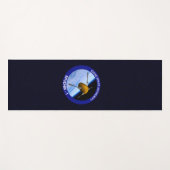 Patch für die Satellitenmission von Idaho Spudnik Yogamatte (Vorderseite (Horizontal))