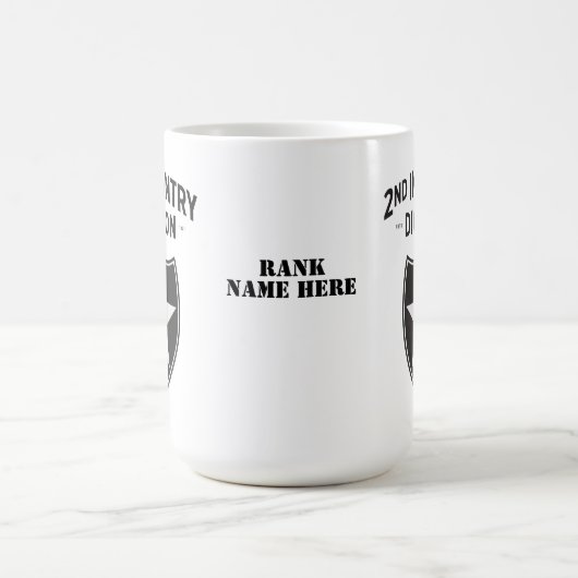 Patch für die zweite Infanterie-Division - Anpassb Kaffeetasse (Mittel)