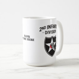 Patch für die zweite Infanterie-Division - Anpassb Kaffeetasse