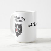 Patch für die zweite Infanterie-Division - Anpassb Kaffeetasse (Vorderseite Links)